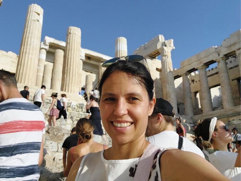 Frau in Griechenland
