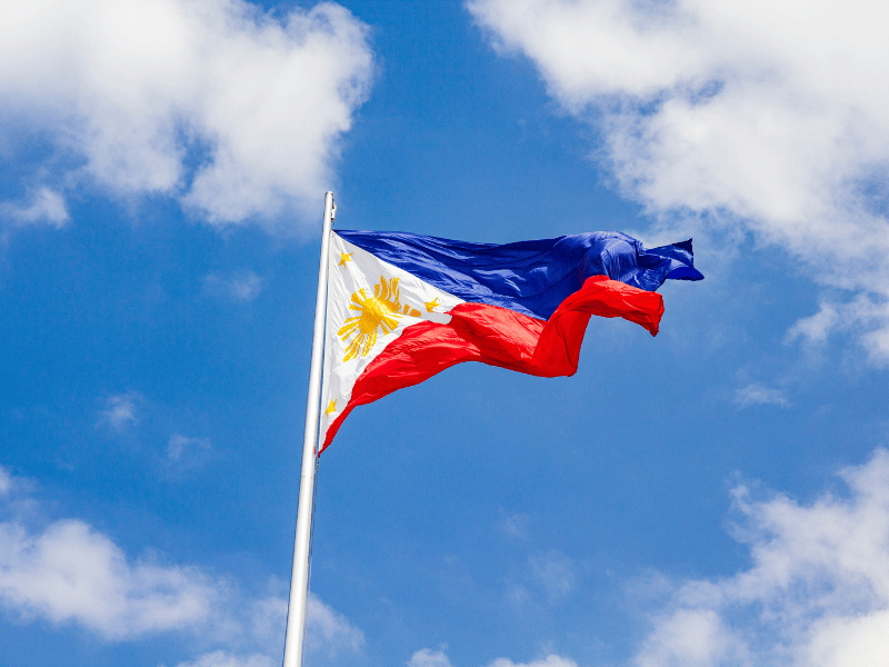 Philippinen Flagge
