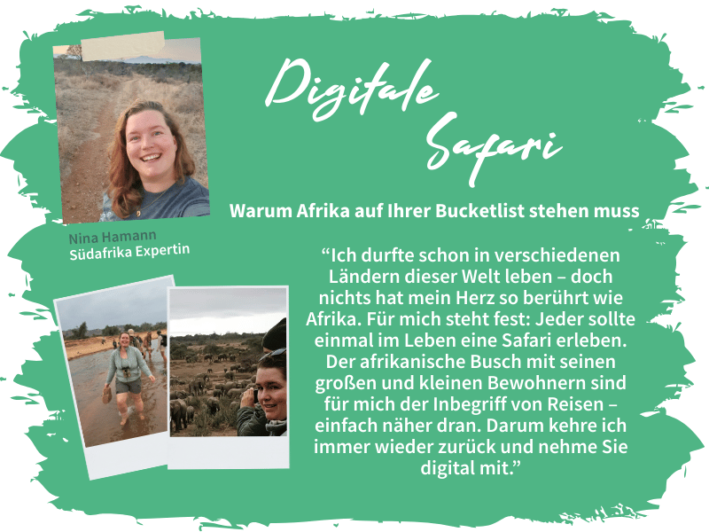 Safari – Vortrag von Nina am Tag der offenen Tür