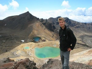 Wanderung im Tongariro Nationalpark in Neuseeland