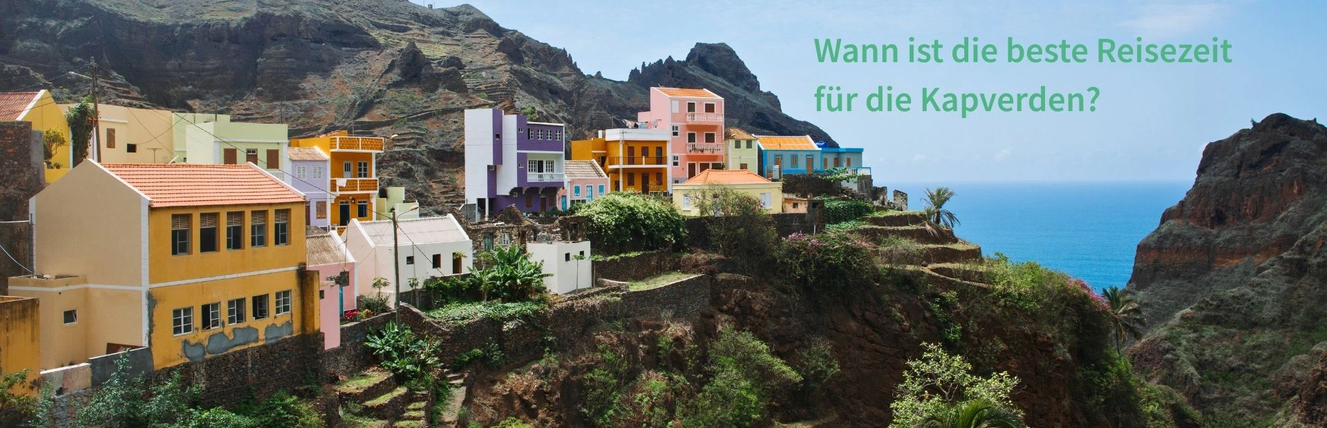 Dorf in den Bergen auf den Kapverden