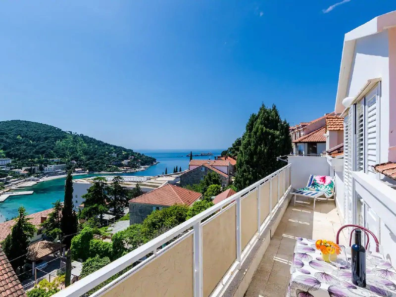 Balkon am Apartment in Dubrovnik, Kroatien