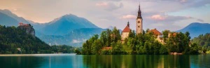 Ausblick auf Bled