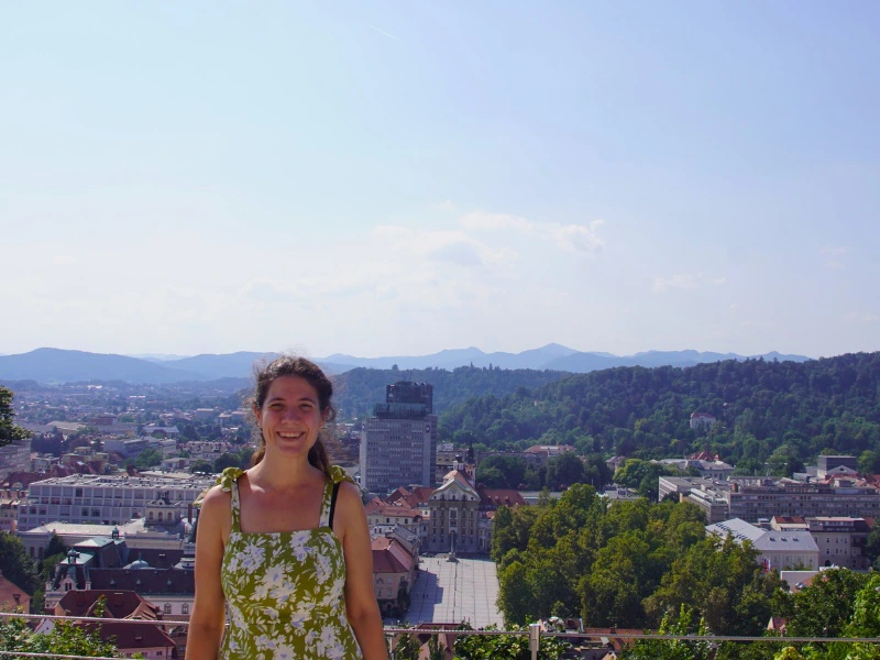 Blick auf Ljubljana, Slowenien