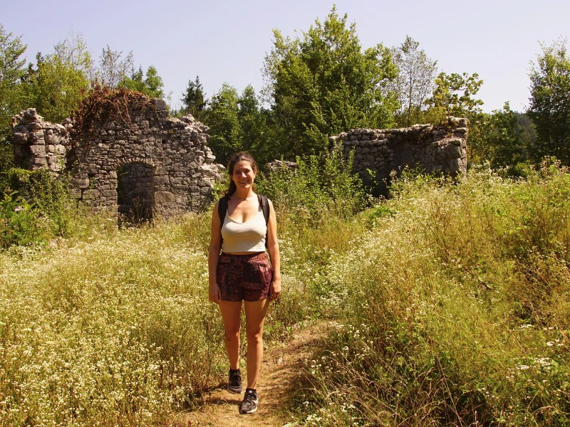 Wanderung im Sommer in Slowenien