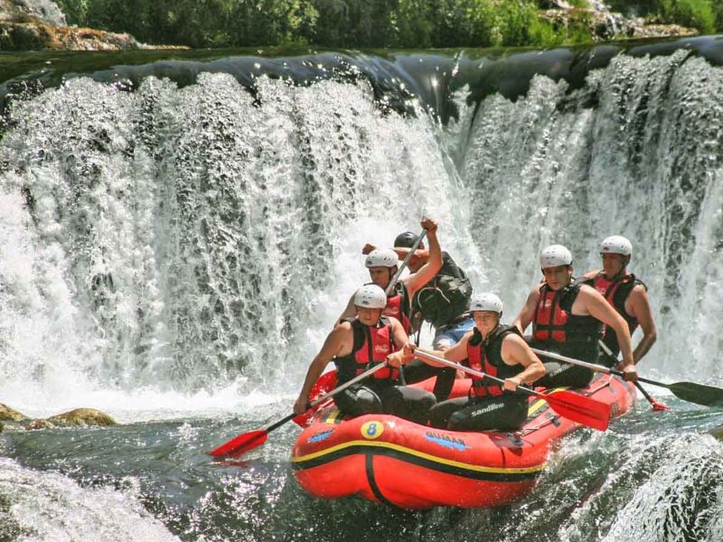 Rafting auf der Una