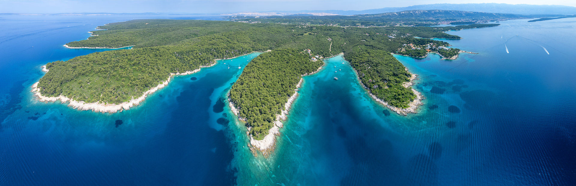 Insel Rab von der Vogelperspektive
