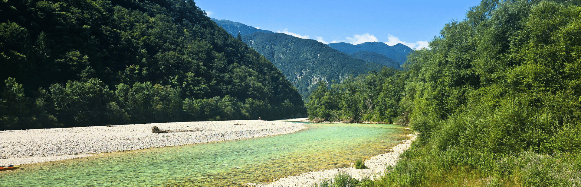 Soca Fluss in Slowenien