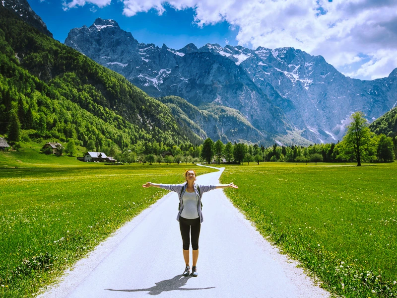 Wanderer im Logar-Tal