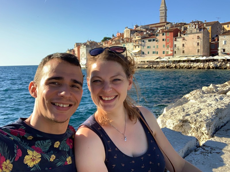 Paar von Rovinj, Kroatien