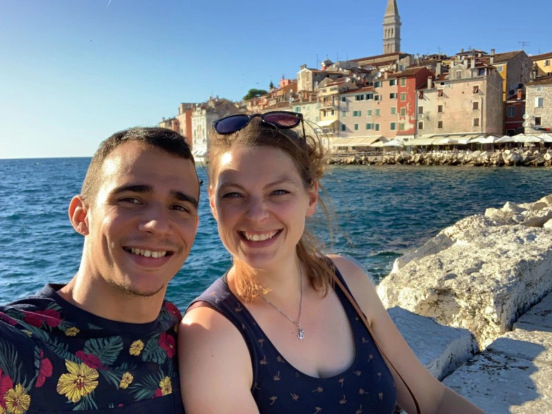 Paar von Rovinj, Kroatien