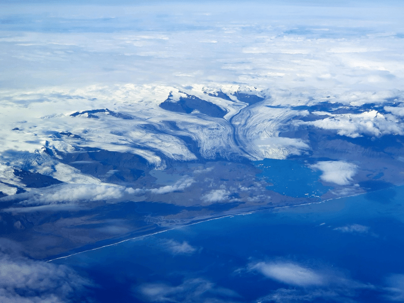 Panorama von Island aus der Luft
