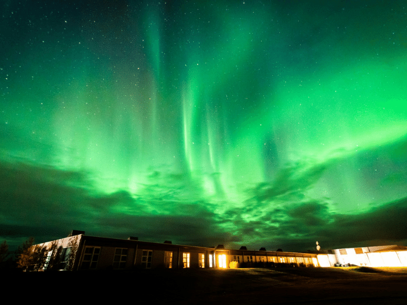 island-polarlicht-grün