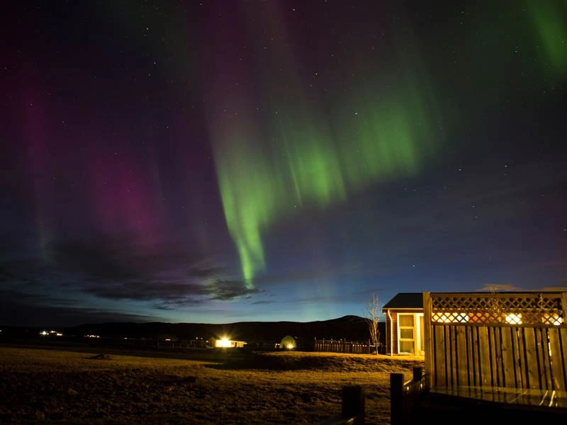 Polarlichter in Thingvellir in Island