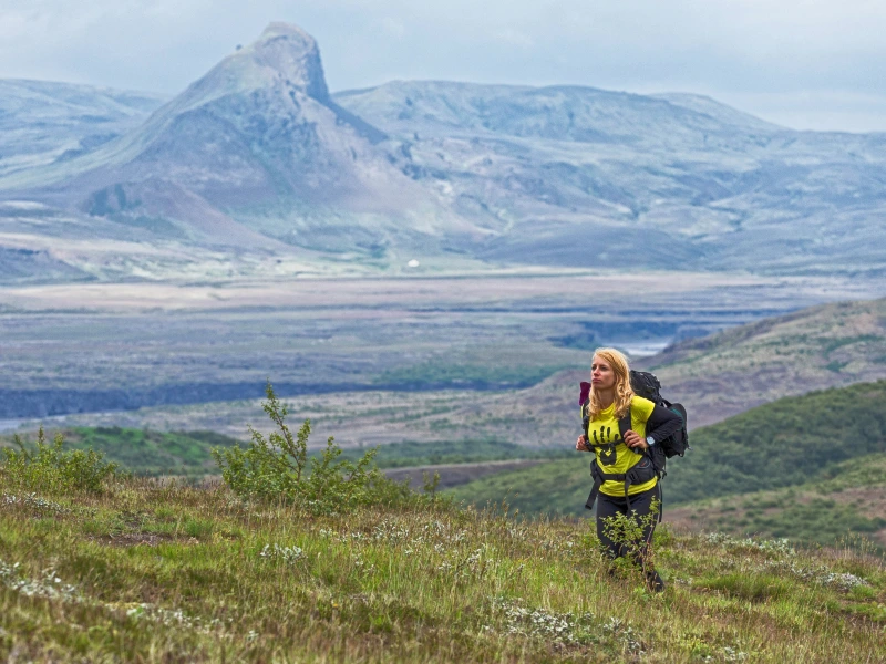 Wanderer im Nationalpark