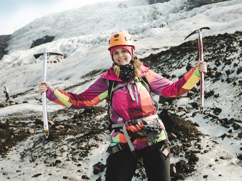 Gletscherwanderung in Island Reiseexpertin Yvonne