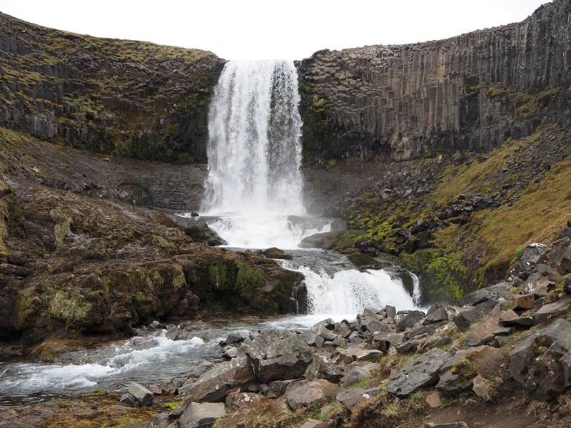 Snaefellsnes Svödufoss Wasserfall