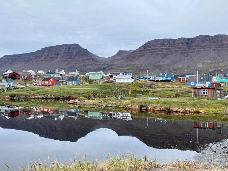 Bunte Häuser auf Grönland