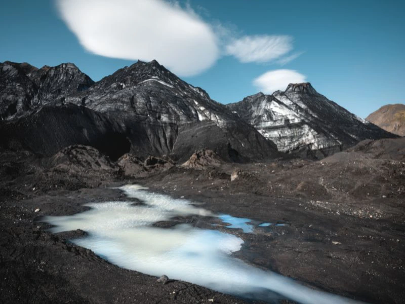 Bizarre Felslandschaft am Vulkan Katla