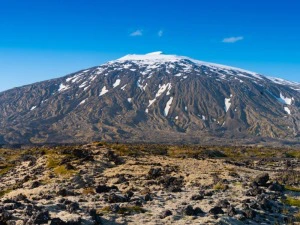 Schneebedeckter Vulkan Snaefellsjökull