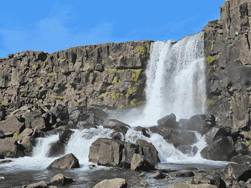 Öxaráfoss Wasserfall im Þingvellir-Nationalpark