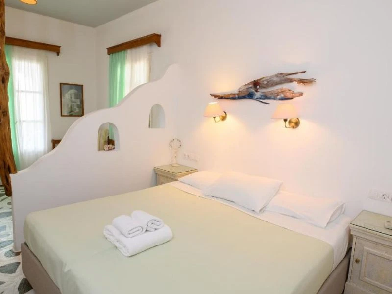 Zimmer der Unterkunft auf Amorgos, Griechenland