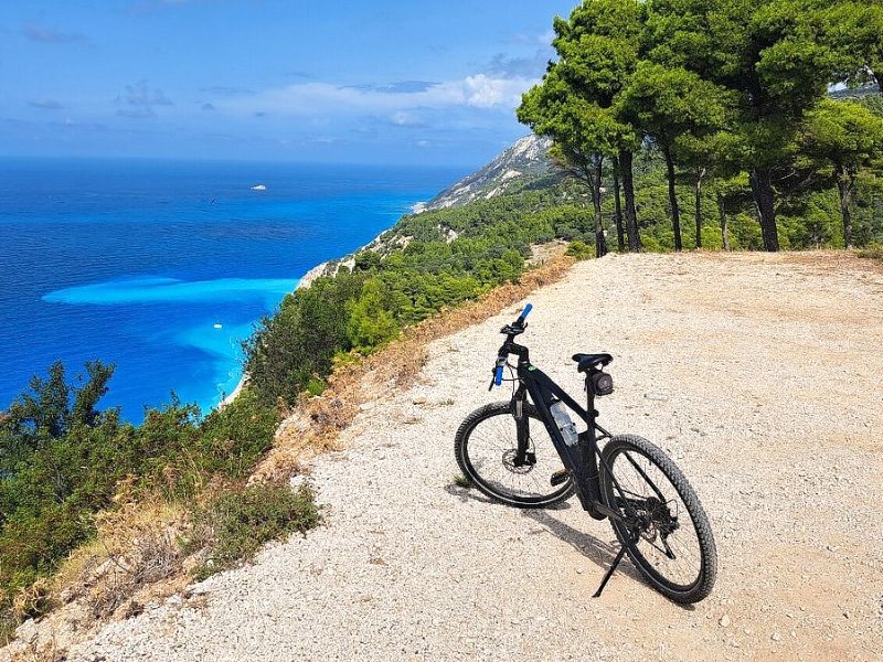 E-Bike auf Lefkas, Griechenland