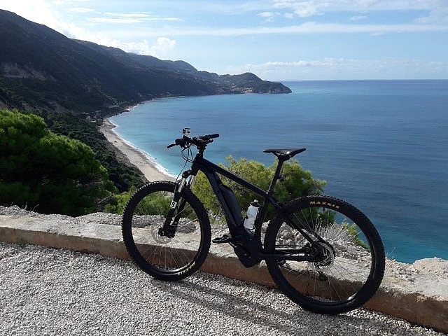 E-BIke auf Lefkas