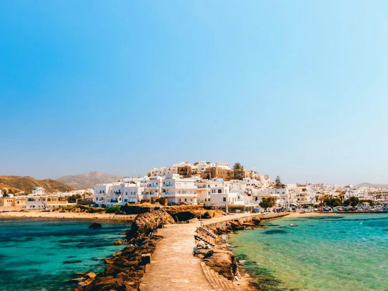 Blick auf Naxos, Griechenland