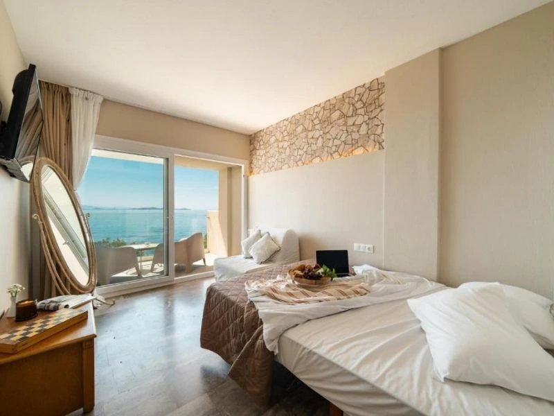 Zimmer des Hotels auf Tinos, Griechenland