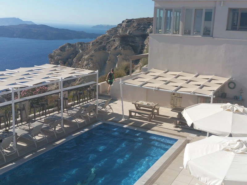 Griechenland Santorin Hotelpool