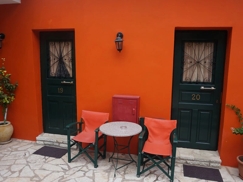 Aussenbereich im Hotel in Nafplion, Griechenland