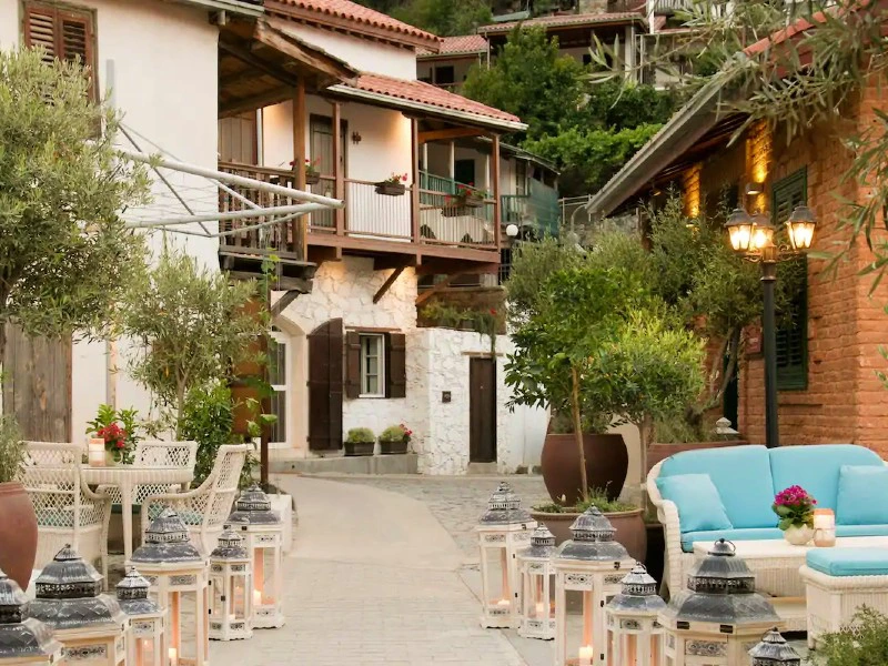 Ansicht des Hotels in Troodos auf Zypern