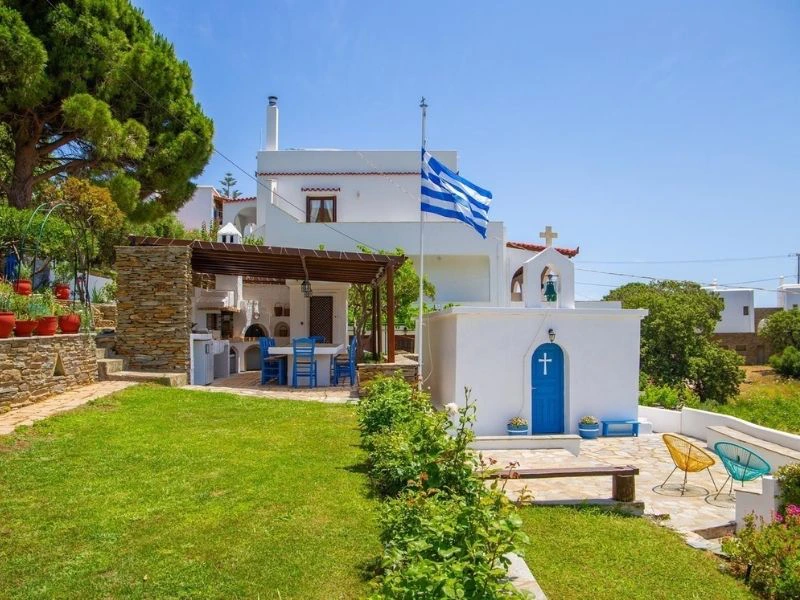 Unterkunft auf Andros, Griechenland