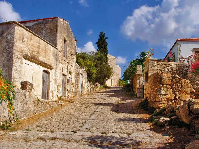 Straßen in Vamos auf Kreta