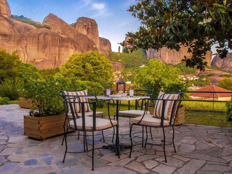 Meteora Hotel Terrasse