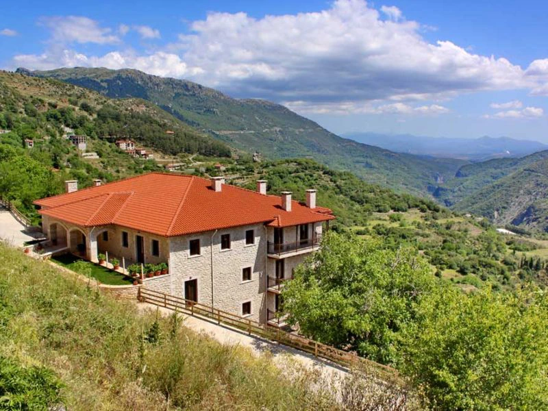 Hotel Dimitsana Ausblick