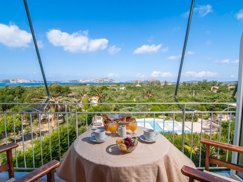 Ausblick von der Terrasse Hotel Gialova