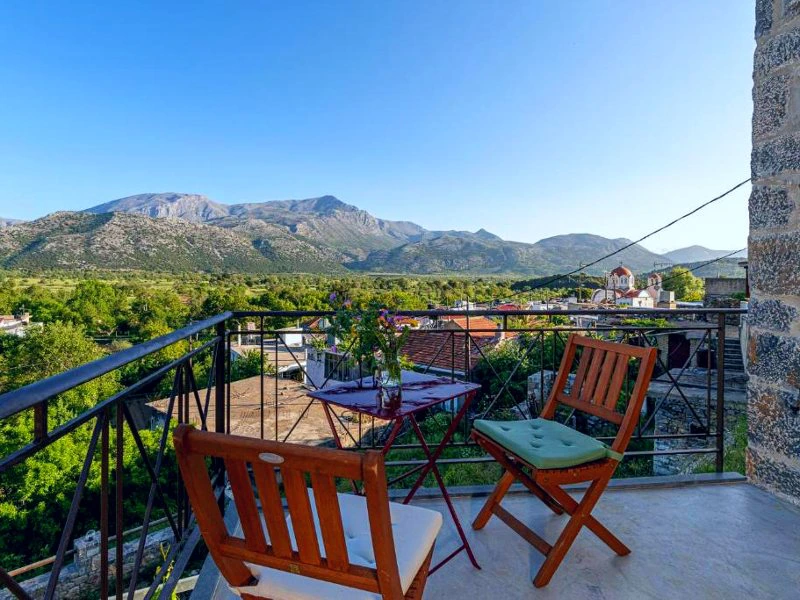 Lassithi Hotel Balkon mit Ausblick