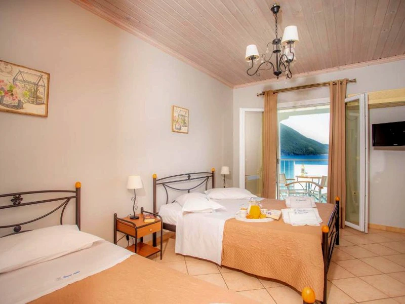 Lefkada Studio Budgethotel Zimmer