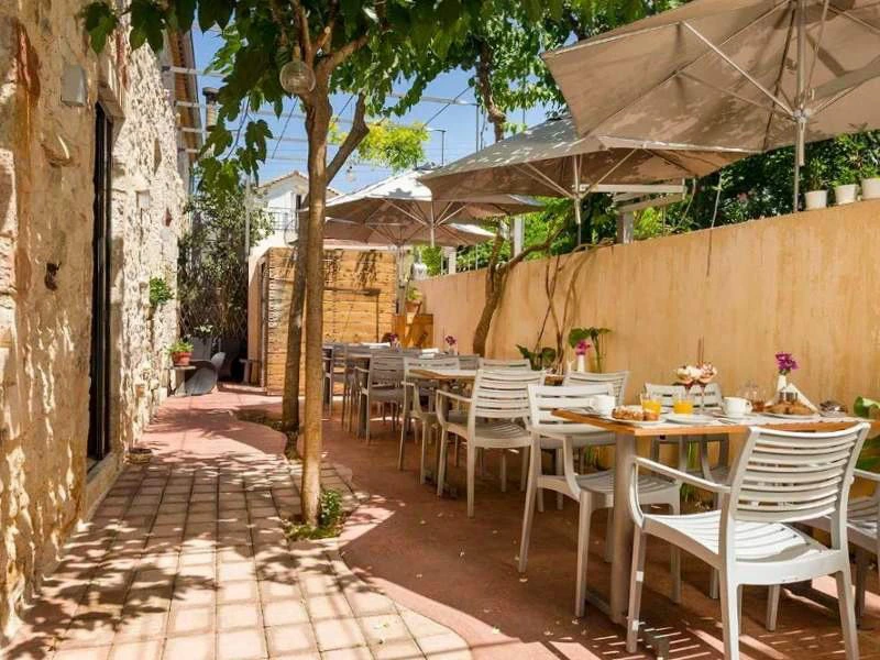 Frühstücksbereich auf Ithaka Griechenland