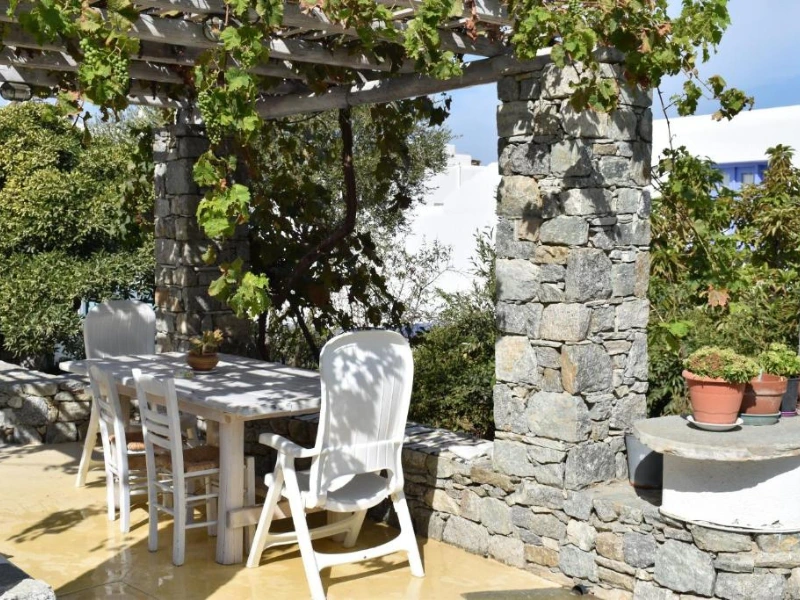 Terrasse auf Mykonos