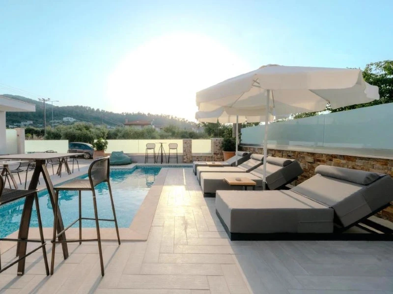 Terrasse auf Thassos