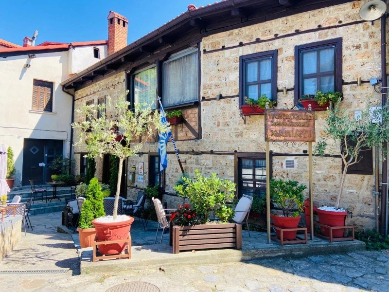 Gasthaus in Edessa von außen