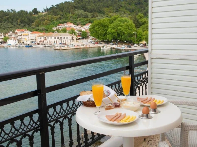 Aussicht vom Hotel auf Thassos