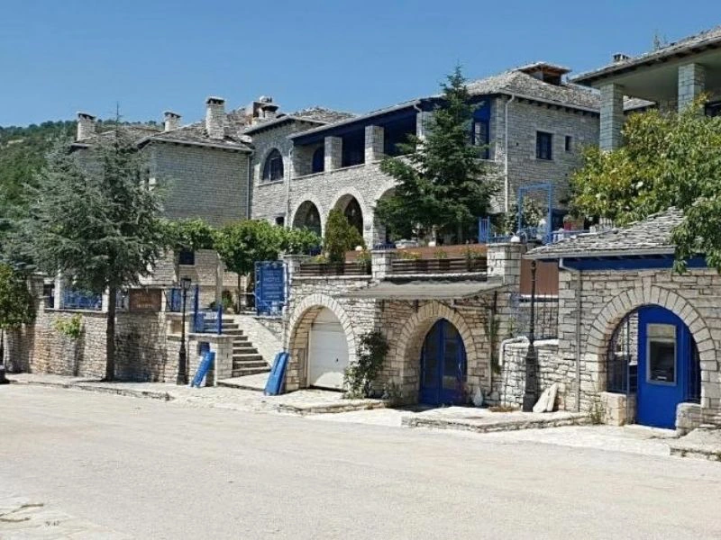 Blick auf die Unterkunft Zangori