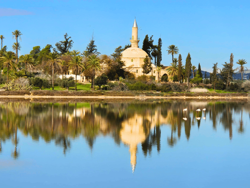 Salzsee bei Larnaka auf Zypern