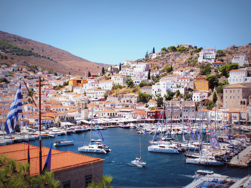 Hafen auf Hydra, Griechenland