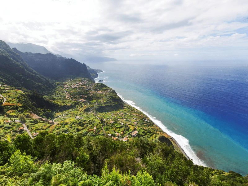 portugal madeira küste strand