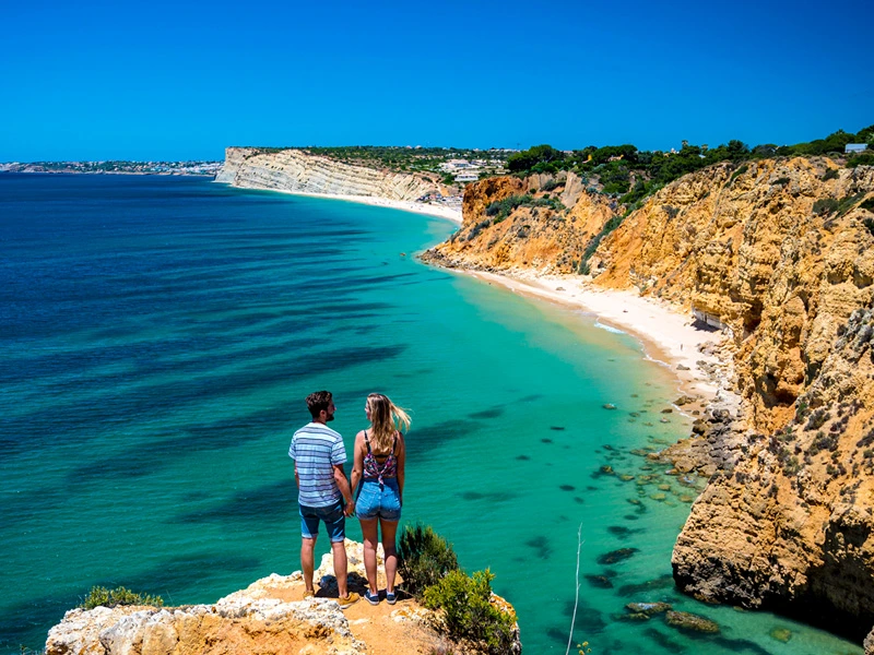 Steinklippen in Portugal